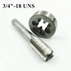 3/4-18 TPI Tap and Die Set HSS Right Hand Thread 3/4-18 UNS Tap 3/4-18 UNS Die - Picture 1 of 7