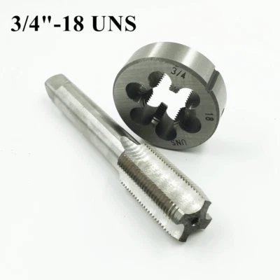 3/4-18 TPI Tap and Die Set HSS Right Hand Thread 3/4-18 UNS Tap 3/4-18 UNS Die - Image 1 of 4
