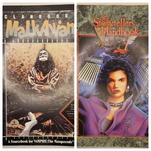 White Wolf Vampire The Masquerade Clanbook Malkavian 1st Ed 1993 WWP2053 & 2200 - Picture 1 of 14