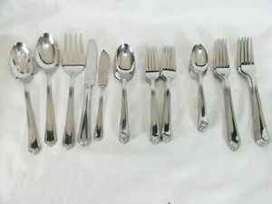 6 Salad Forks Lenox ARCHWAY 18/10 Stainless 7 3/8" - Picture 1 of 5