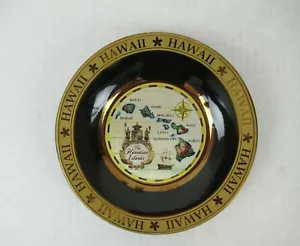 Hawaiian Islands dekorativer Teller 1678 Goldrand Hawaii Souviner Durchmesser 6" - Bild 1 von 5