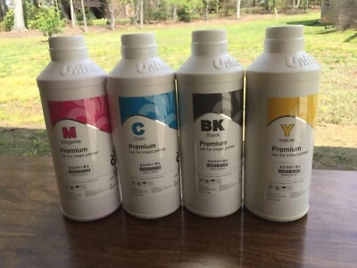4 x 1000ml Sublimation Ink  Compatiable For All Epson Inkjet Printer Refill CISS - Image 1 of 4
