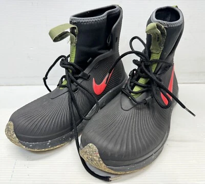 耐克儿童男孩水坑保护雨靴 Binzie 黑色 10.5 英寸长 — 第 1/4 张图片