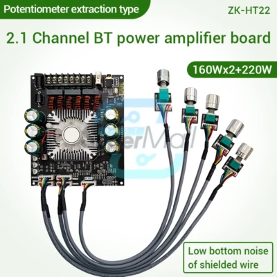 HT22 TDA7498E Subwoofer Bluetooth Power Amplifier Module 2.1 Channel 160WX2+220W - Bild 1 von 4