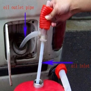 Portable Manual Car Siphon Hose Gas Oil Water Liquid Transfer Hand Pump Sucker - Picture 1 of 14