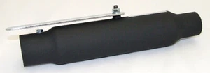 Silenciador corto universal negro 12" personalizado cafer racer pipe motocicleta - Imagen 1 de 1