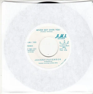 JOHNNY PAYCHECK - I NEVER GOT OVER YOU - MINT ORIGINAL A.M.I. RECORDS 45 - NEW - Picture 1 of 2
