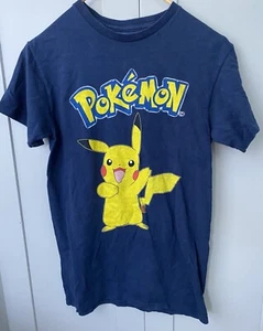 Pokémon PIKACHU Woman’s Size S Blue Graphic T-Shirt Mfg. by Freeze.NY PreOwned - Picture 1 of 3