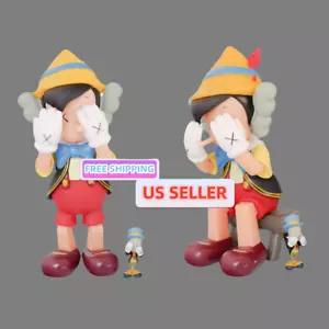 US-Verkäufer - Kaws Medicom Spielzeug ""Disney: Pinocchio & Jiminy Cricket"" Figuren. Spielzeug - Bild 1 von 3
