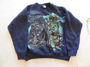 Vintage 1996 Star Wars Sweatshirt Pullover Youth Large All Over Graphic - Picture 1 of 7