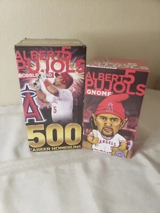 ALBERT PUJOLS 500 HOME RUN ANGELS 500TH HOMERUN BOBBLEHEAD SGA "NEW" Plus GNOME - Picture 1 of 5