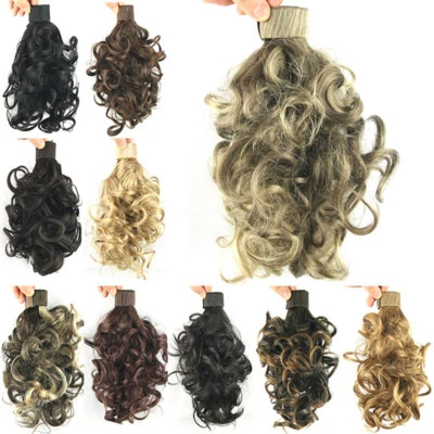 Fashion Women Girls Cosplay Short Wavy Curly Drawstring Ponytail Hair Extensions - Image 1 of 4