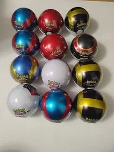 12 Sealed Pokemon A24/H24/D24 Pokeball Tins - Bild 1 von 9