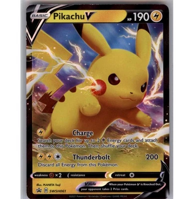 Pikachu V - Holo Promo SWSH: Sword & Shield Promo Cards SWSH061 NM - Image 1 of 2
