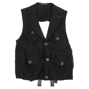 Yohji Yamamoto POUR HOMME Malti Pocket Design Rayon Vest Size 2(K-155005) - Picture 1 of 12