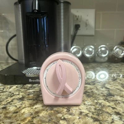 Good Cook Precision Long Ring 60 Minute Timer Bradshaw Pink Breast cancer  - Image 1 of 4