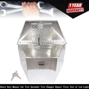 29"W× 18"H × 16"D Aluminum Diamond Tool Box Truck Tongue Trailer Storage w/ Keys - Picture 1 of 12