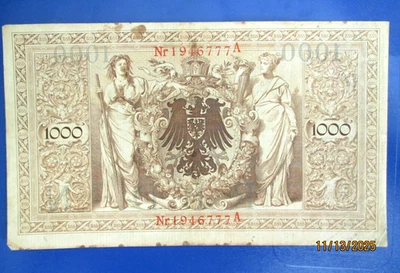 Germany 1000 Mark 1910. Banknote G5 - Image 1 of 2