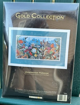 Dimensions The Gold Collection Underwater Paradise Counted Cross Stitch Kit 3792 - Image 1 of 2