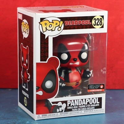 Funko Pop Deadpool Pandapool 328 EMP 欧洲独家侧缺陷 2018 保护 — 第 1/4 张图片