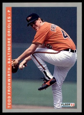 1993 Fleer #166 Todd Frohwirth - Image 1 of 2