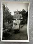 Heinkel Scooter Trourist Pride Man  Photo Vintage German