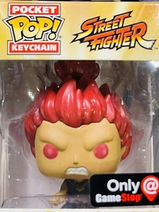 Funko Pocket Pop Keychain: AKUMA- Street Fighter Game Stop Exclusive - Picture 1 of 11