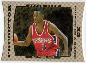 1996-97 Upper Deck Predictor Die Cut - ALLEN IVERSON - 25 Points in a Game - RC - Picture 1 of 2