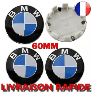 4x Cache Moyeu Logo BMW 60mm Jante Centre De Roue Enjoliveur Auto Clipser NEUF - Picture 1 of 3