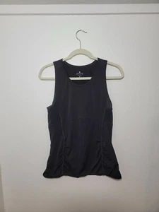 Athleta  Black Stretch Workout Tank Top Womens M Textured  - Picture 1 of 5
