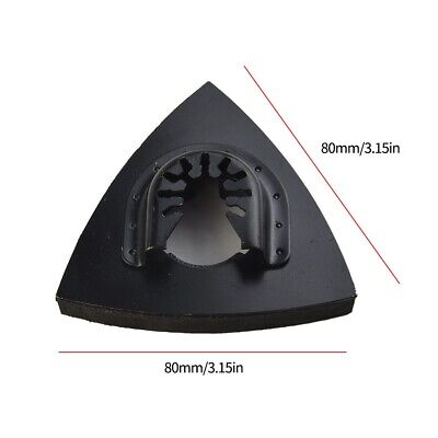 3pcs Triangular Sanding Pad Quick-Release Oscillating Tool High Carbon Steel New • 9.42£