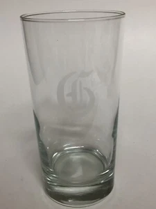 G Monogram Highball Glass Tumbler 5 5/8" - Picture 1 of 4