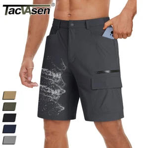 Men's Hiking Shorts Quick Drying Ripstop Pants Casual 5-Pocket Cargo Work Shorts - Picture 1 of 48