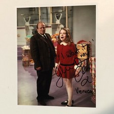 Julie Dawn Cole Hand Signed Willy Wonka Veruca Salt 8x10 Photo " I Want It Now "