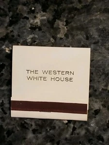 RICHARD M NIXON The WESTERN WHITE HOUSE MATCHBOOK DÉCADA 1970 NUEVO NUNCA USADO - Imagen 1 de 3