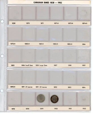 Canada Ten Cents Collection of 110 Dimes - Image 1 of 4