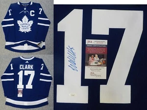 Autographed Wendel Clark Toronto Maple Leafs Adidas Pro Size 52 Jersey JSA - Picture 1 of 1