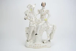 Herzog von Cambridge antike englische viktorianische Keramik Porzellan Statue 14 Zoll x 10 Zoll - Bild 1 von 9