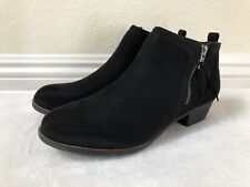 London Fog Women's Tina Ankle Bootie in Blcak US SIZE 9M