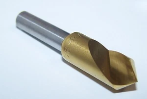 90 DEG 3/8" HEAD 1/4" SHANK 1 FLUTE HSS COUNTERSINK TIN COATED MAFORD 61T037503 - Picture 1 of 2