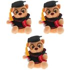 Set of 3 Graduation Commemorative Doll Plush Toy Bear
