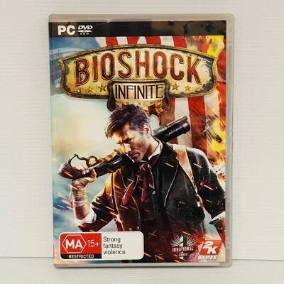 Bioshock Infinite PC DVD ROM 2K Irrational Games 3 Discs VGC Free Postage - Image 1 of 4