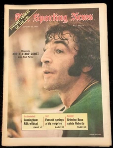 2-20-73 Sporting News Minnesota North Stars J.P. Parise en portada - Imagen 1 de 1