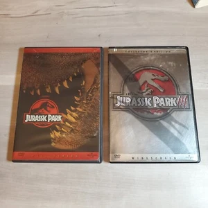 Jurassic Park Lot DVD Widescreen Collectors Edition 3 Movie Dinosaur & Original - Picture 1 of 16