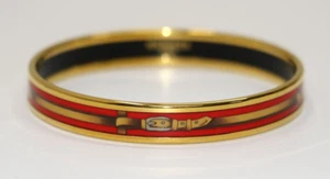 Hermès Narrow Enamel Nouveau Rocabar Bangle Braceletz - Picture 1 of 8