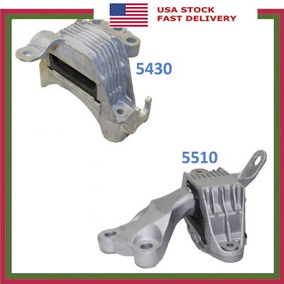 M1339 For 2011-2015 Chevrolet Cruze 1.4L AUTO Motor & Trans Mount 2PCS 5510 5430 - Image 1 of 4