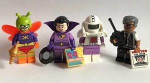 4 minifiguras LEGO BATMAN - COMISIONADO GORDON CALCULADORA ZAYNA KILLER MOTH - Imagen 1 de 3