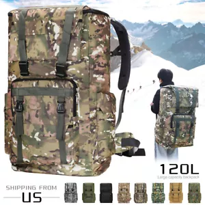 Großer taktischer Militärrucksack wasserdichtes Gepäckrucksack Camping Wandertasche - Bild 1 von 20