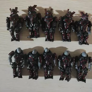 Lot of 10pcs Mega Construx HALO Black Brute Minor & Captain from GCT34 set - Picture 1 of 3