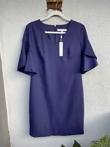 NWT TRINA TURK Navy Blue Dress Sz S/2 $278 - Picture 1 of 12